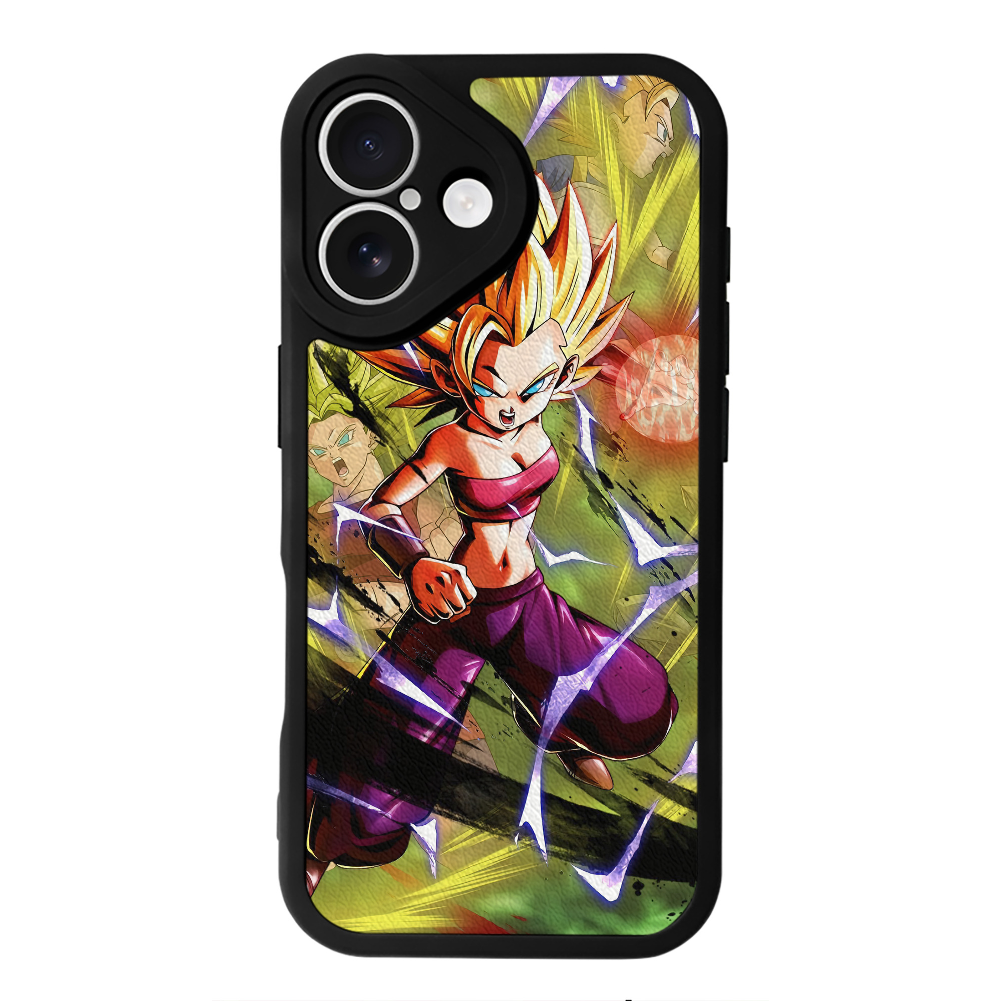 （画像用） ドラゴンボール DRAGON BALL 【iPhone 16シリーズ対応】シリコンスマホケース（レザー調） 材質：シリコン